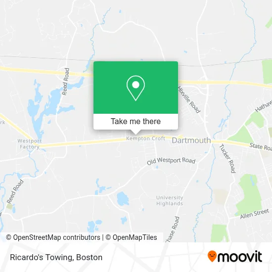 Ricardo's Towing map