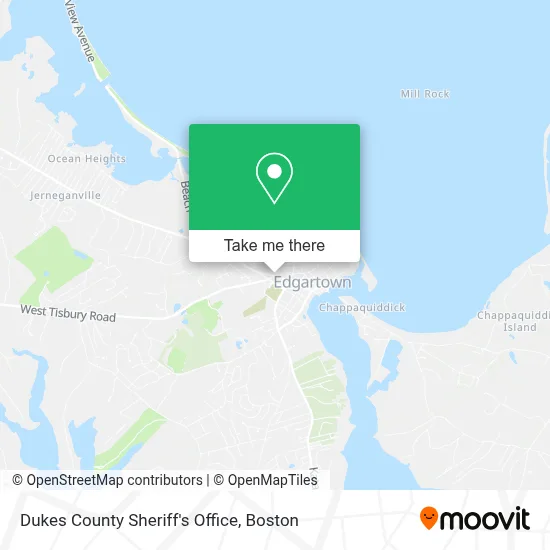 Dukes County Sheriff's Office map