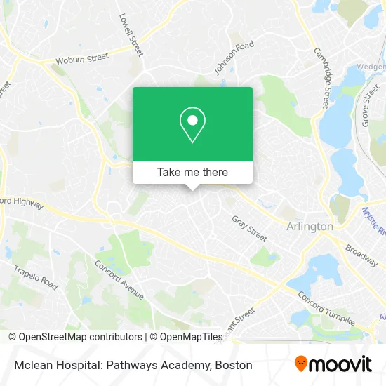 Mclean Hospital: Pathways Academy map