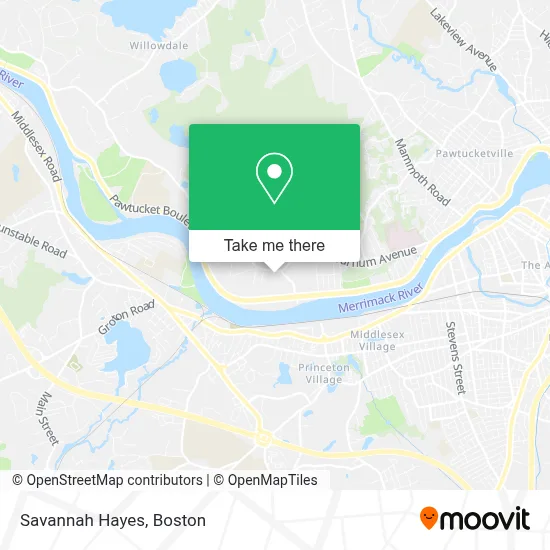 Savannah Hayes map