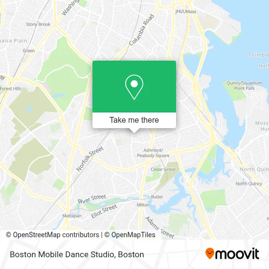 Boston Mobile Dance Studio map