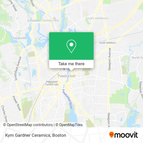 Kym Gardner Ceramics map