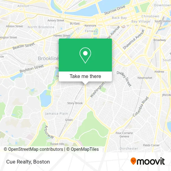 Cue Realty map