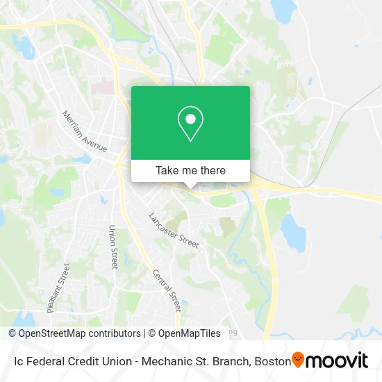 Ic Federal Credit Union - Mechanic St. Branch map