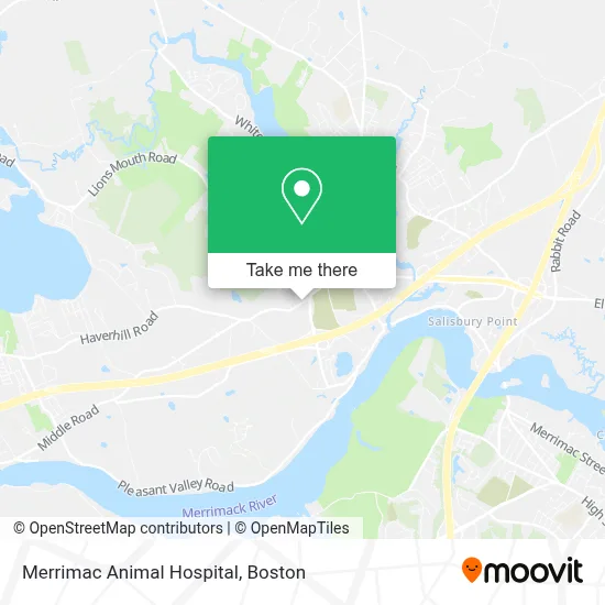 Merrimac Animal Hospital map