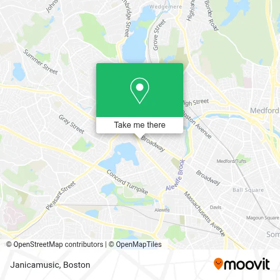 Janicamusic map