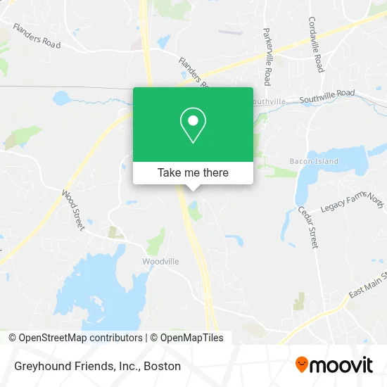 Greyhound Friends, Inc. map