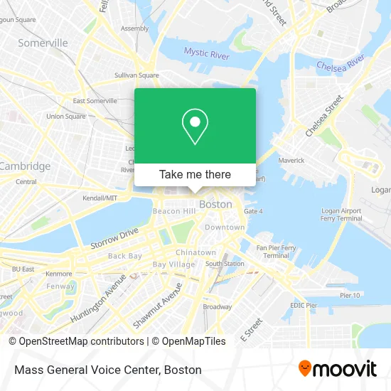 Mass General Voice Center map