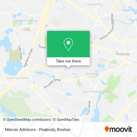 Mercer Advisors - Peabody map