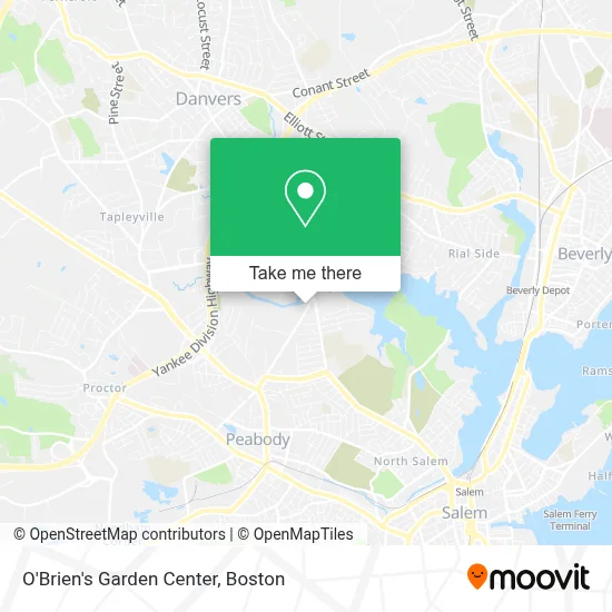 O'Brien's Garden Center map
