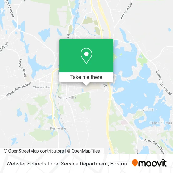 Webster Schools Food Service Department map