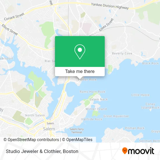Studio Jeweler & Clothier map