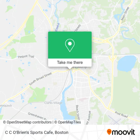 C C O'Brien's Sports Cafe map