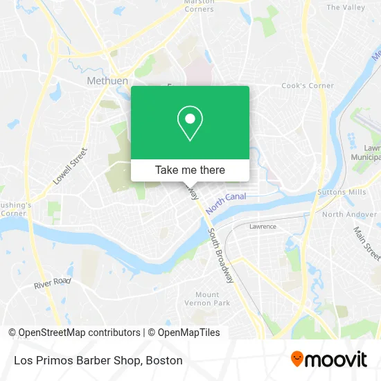 Los Primos Barber Shop map
