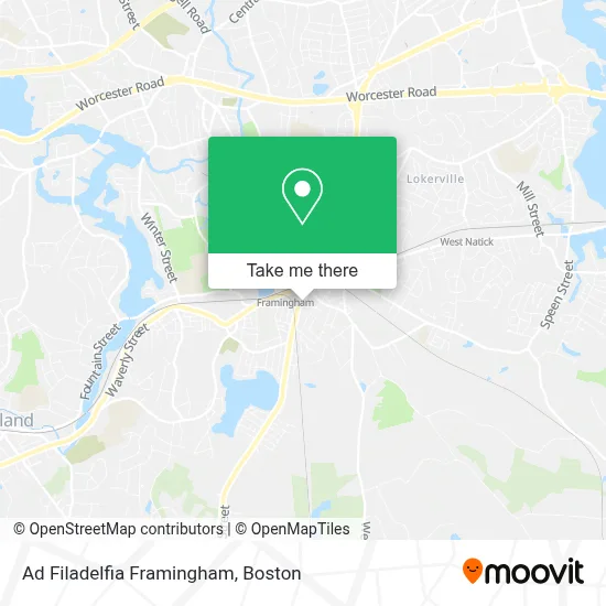 Ad Filadelfia Framingham map