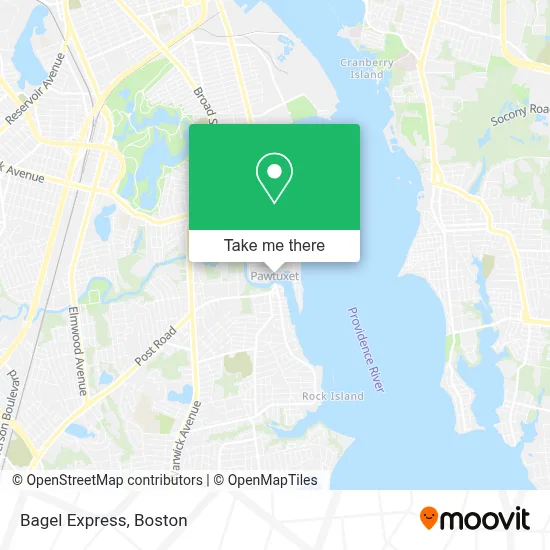 Bagel Express map
