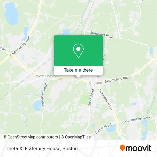 Theta XI Fraternity House map