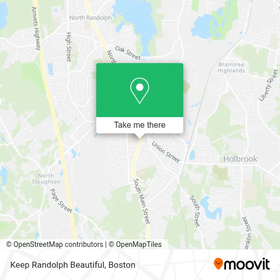Keep Randolph Beautiful map