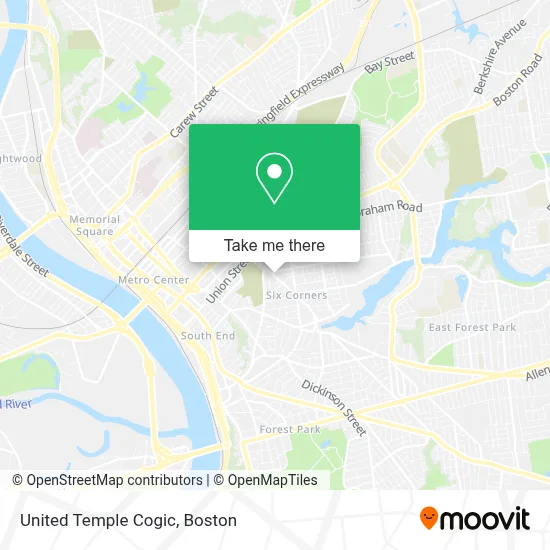 United Temple Cogic map