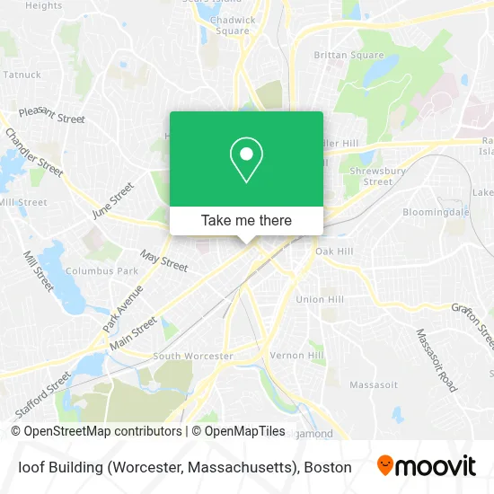 Ioof Building (Worcester, Massachusetts) map