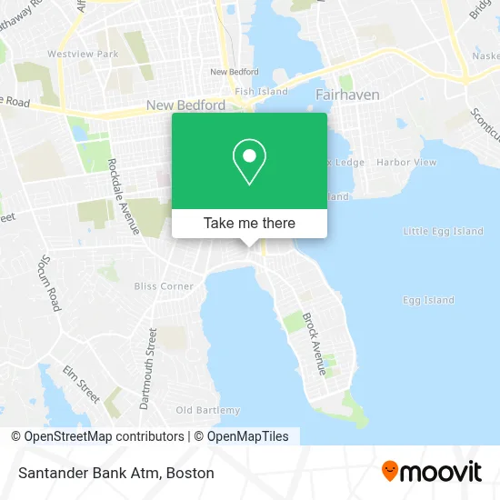 Santander Bank Atm map