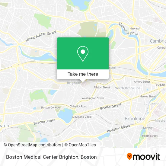 Boston Medical Center Brighton map