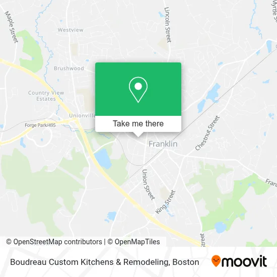 Boudreau Custom Kitchens & Remodeling map