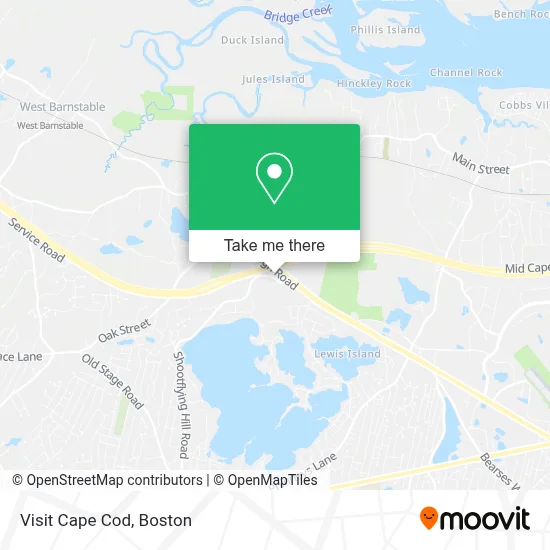Visit Cape Cod map