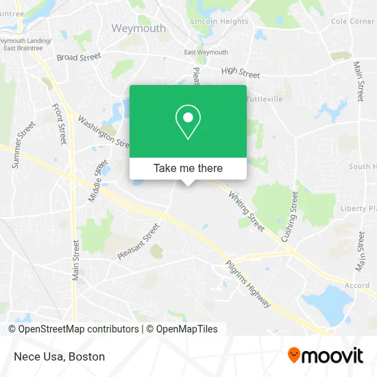 Nece Usa map