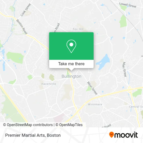 Premier Martial Arts map