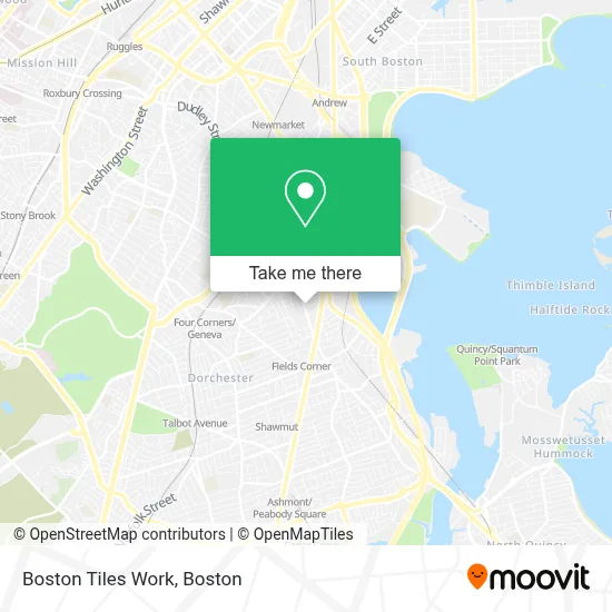 Boston Tiles Work map