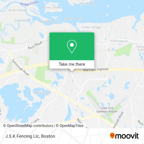 J.S.K Fencing Llc map