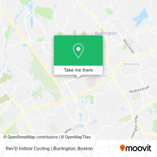 Rev'D Indoor Cycling | Burlington map