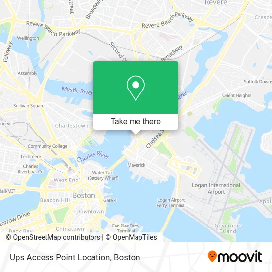 Ups Access Point Location map