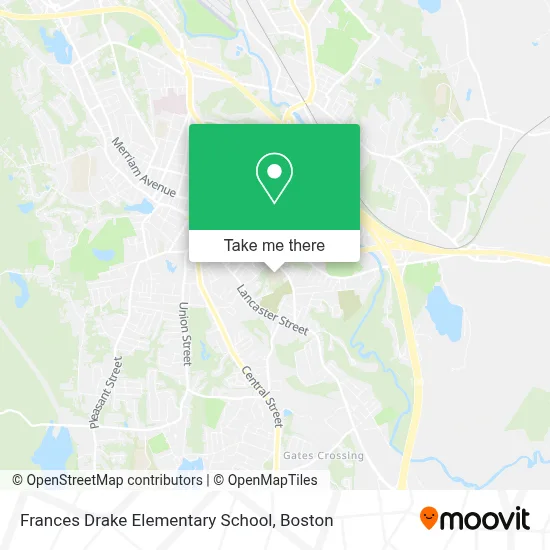 Frances Drake Elementary School map