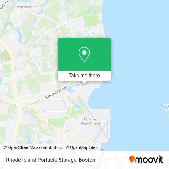 Rhode Island Portable Storage map