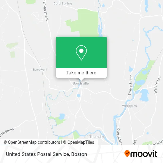 United States Postal Service map