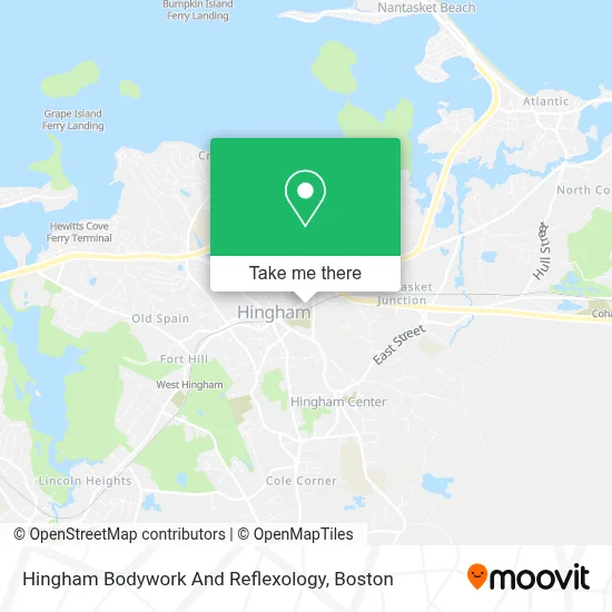 Hingham Bodywork And Reflexology map