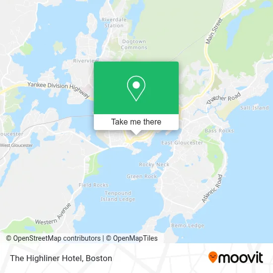 The Highliner Hotel map