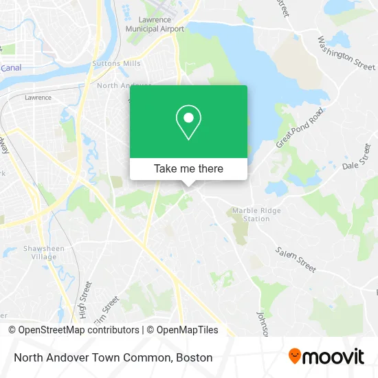 North Andover Town Common map
