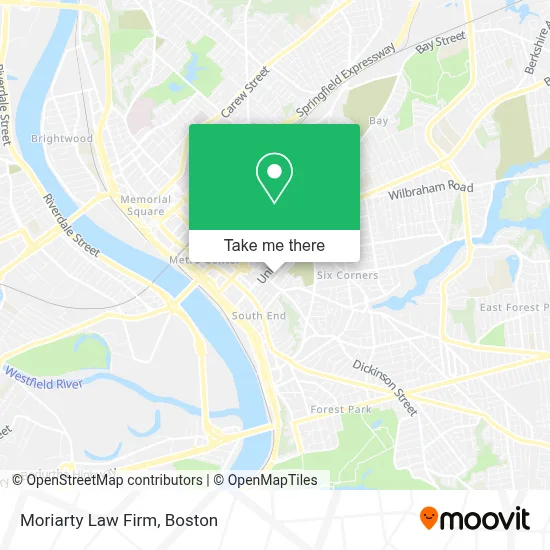 Moriarty Law Firm map