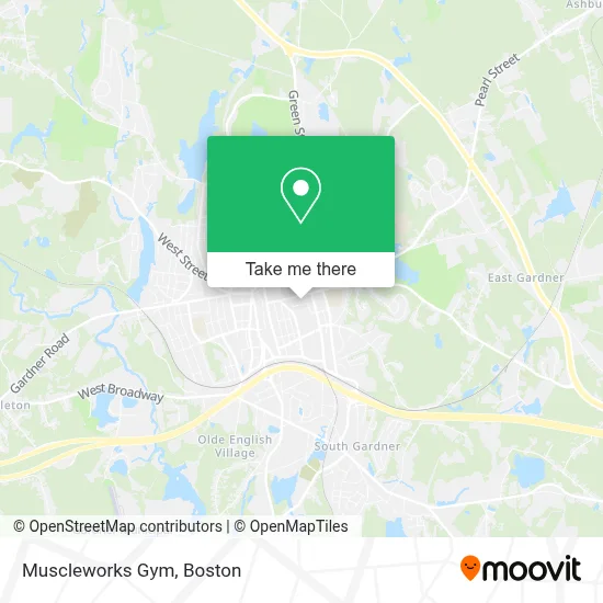 Muscleworks Gym map