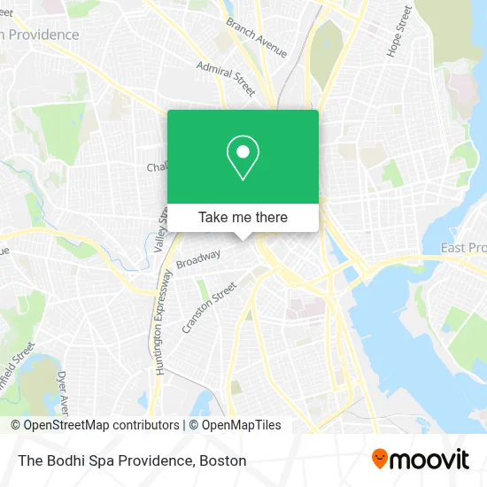 The Bodhi Spa Providence map