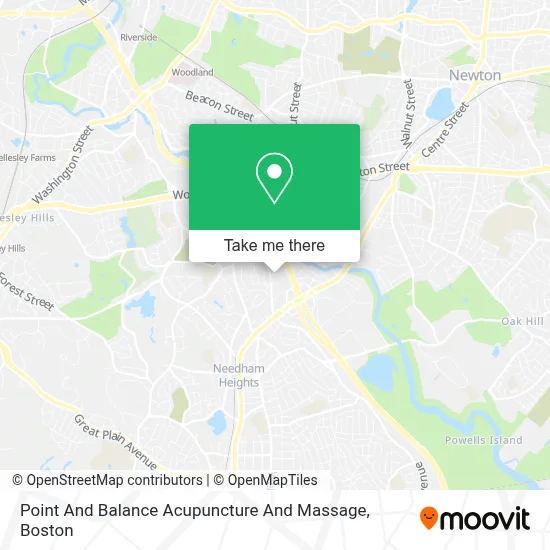 Point And Balance Acupuncture And Massage map