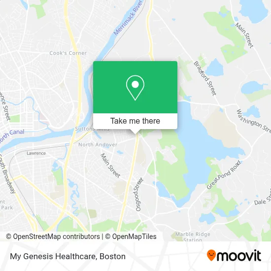 My Genesis Healthcare map