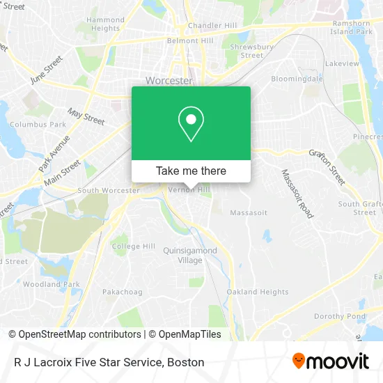 R J Lacroix Five Star Service map