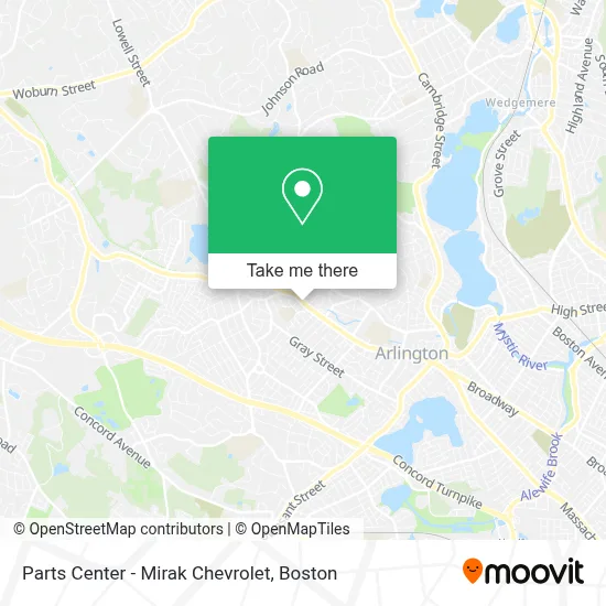 Parts Center - Mirak Chevrolet map