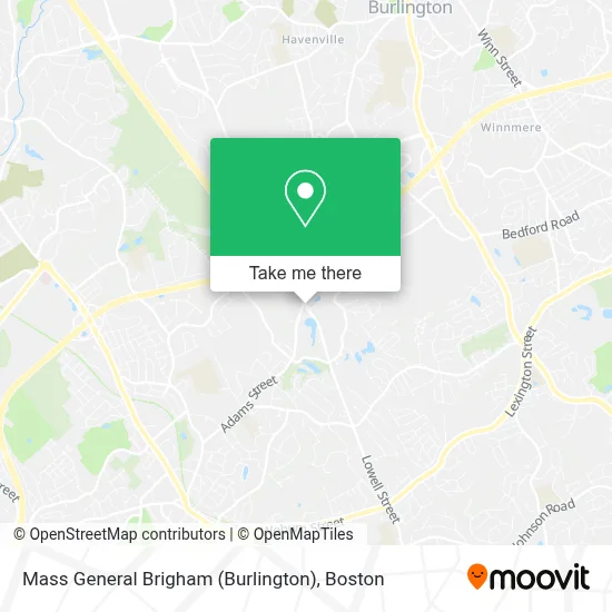 Mass General Brigham (Burlington) map