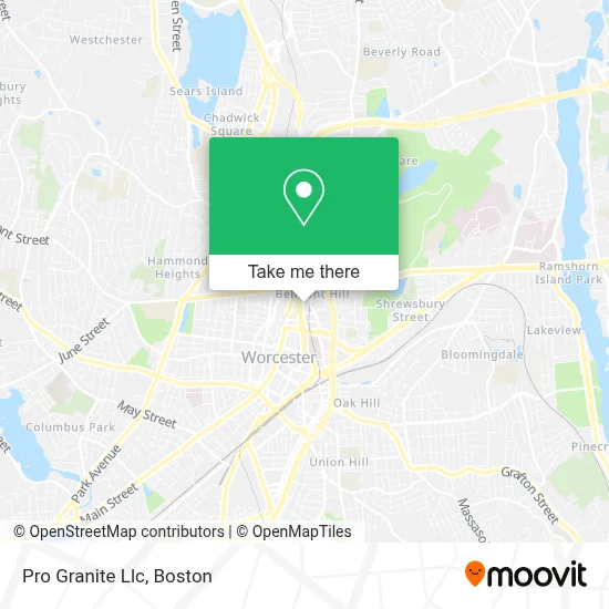 Pro Granite Llc map