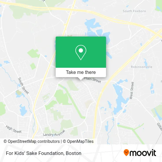 For Kids' Sake Foundation map